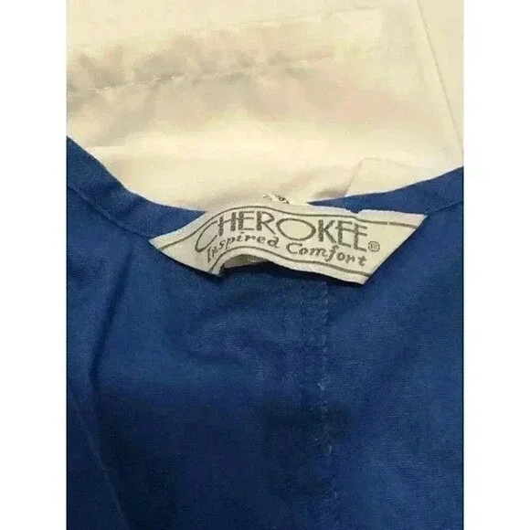 3 Women's Medical Nursing Scrub Scrubs Top Solid Sz 3 Cherokee Liana Apple Life - Picture 2 of 4